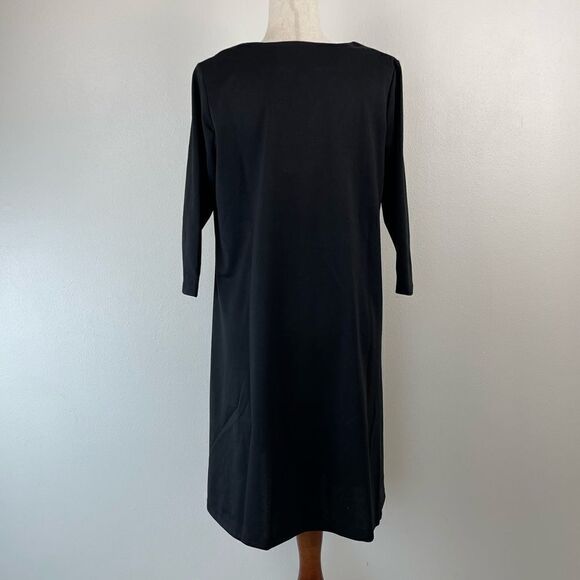 NWT The Look Black Midi Dress Size PL - Picture 4 of 7
